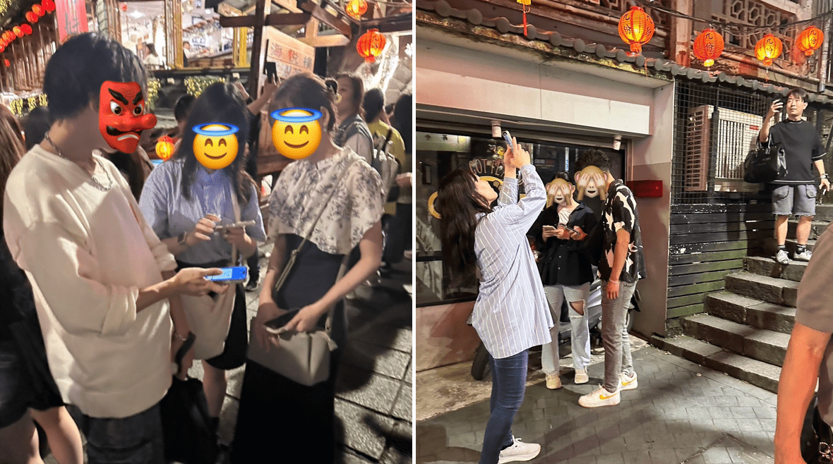 九份でナンパしてる画像