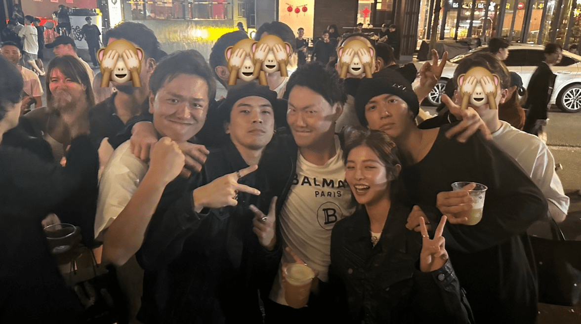 Netflixの台湾ドラマで超有名らしい俳優・女優と撮った写真